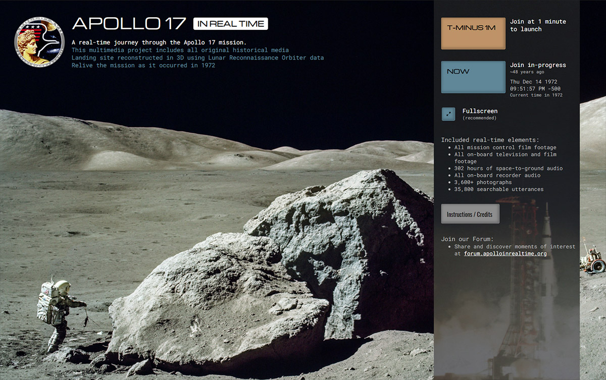 Apollo 17 in Real-time